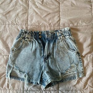 Jean shorts! Never wore them out of the house. They are too big for me
